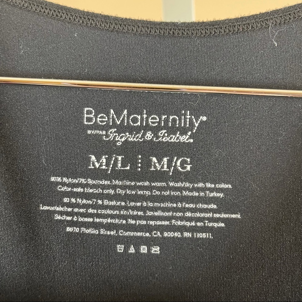 BeMaternity Medium Large Ruched Scoop Neck Racerback Tank Top Soft Smooth - Picture 4 of 5
